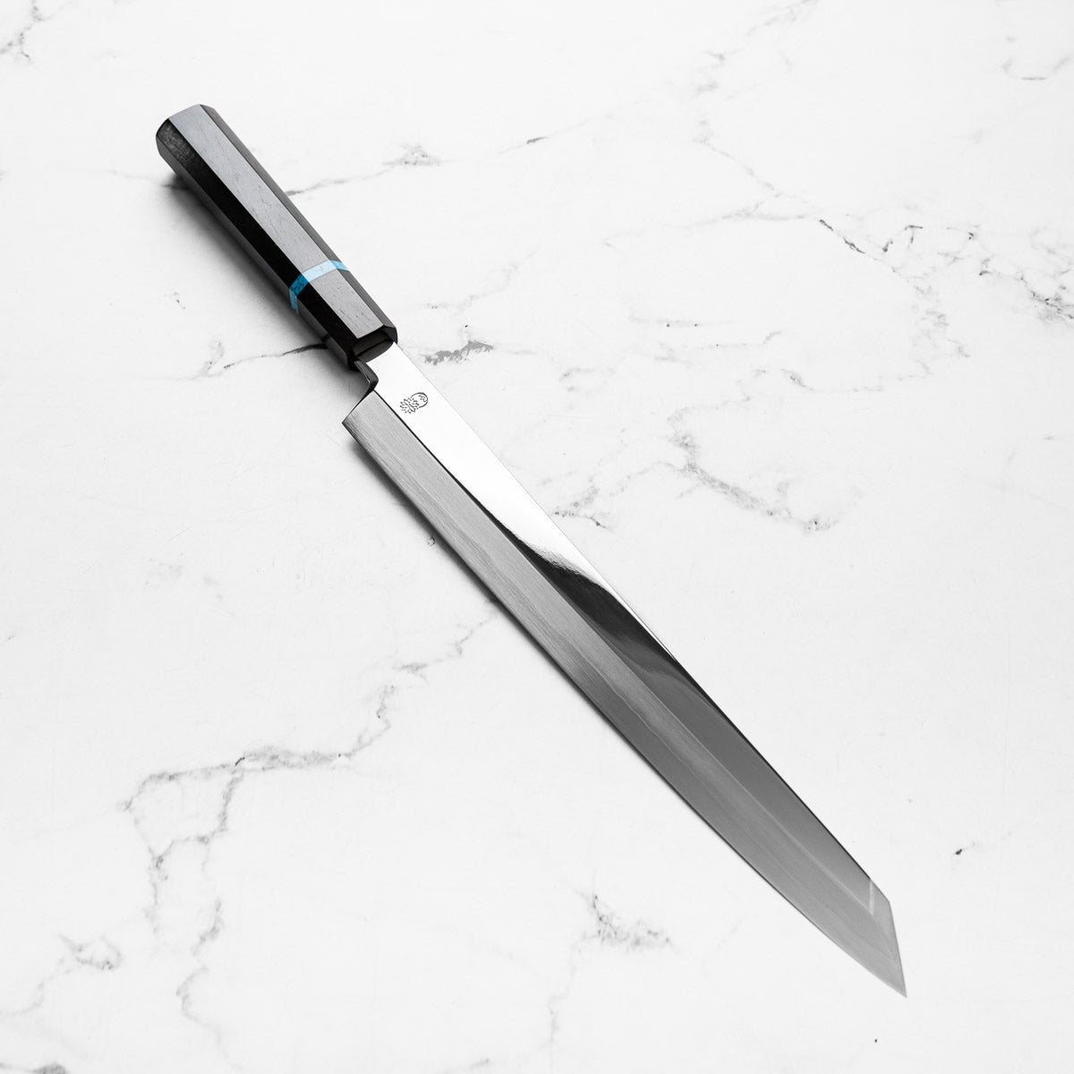 Sakai Kikumori "Choyo" Ginsan Kiritsuke Yanagiba 300mm - Ebony Turquoise