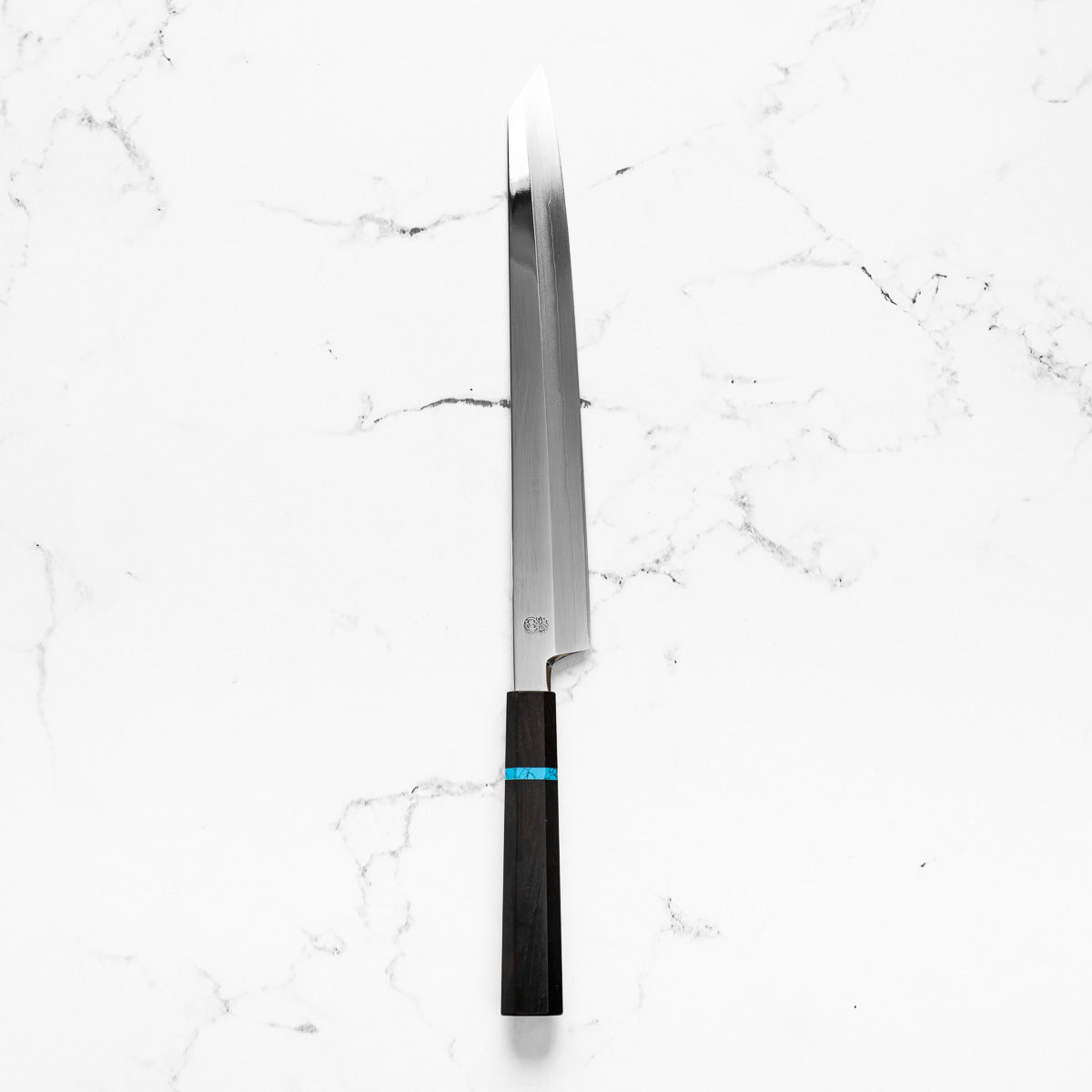Sakai Kikumori "Choyo" Ginsan Kiritsuke Yanagiba 300mm - Ebony Turquoise