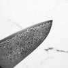 Hatsukokoro Ryuhyo SG2 Damascus Santoku 180mm -  Dark Maple - view 5