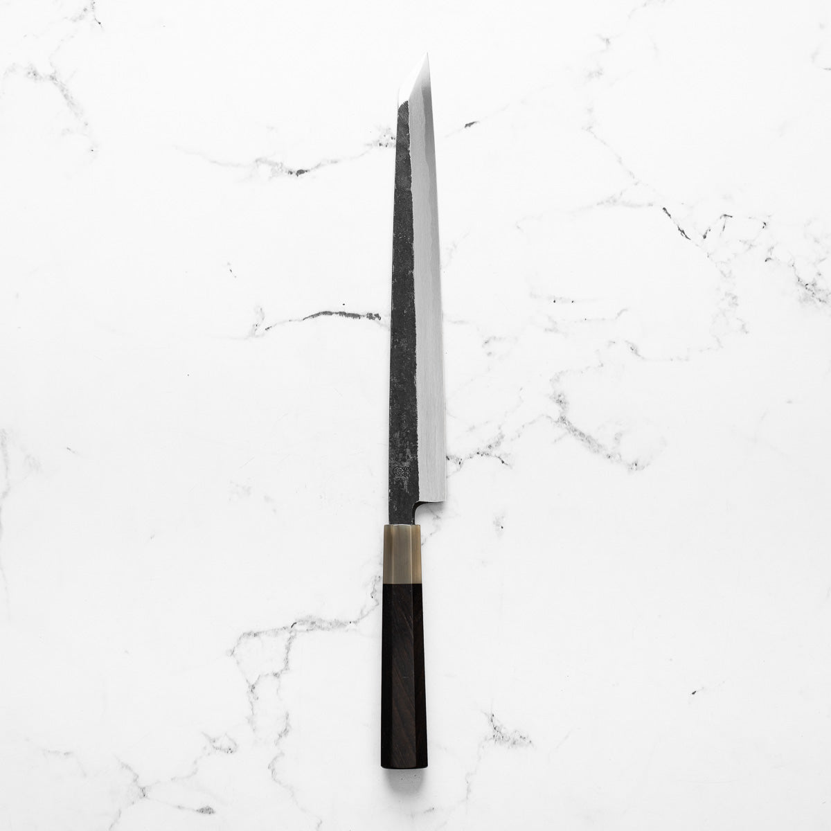 Sakai Kikumori "Kikuzuki Kuro" Kiritsuke Yanagiba 270mm - Ebony & Blonde
