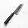 Hatsukokoro Kurogane Blue 2 Santoku 165mm - Mono Ebony