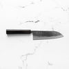 Hatsukokoro Kurogane Blue 2 Santoku 165mm - Mono Ebony