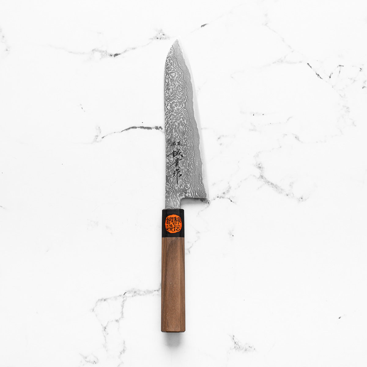 Shigeki Tanaka R2/SG2 Black Damascus Gyuto 180mm - blade detail
