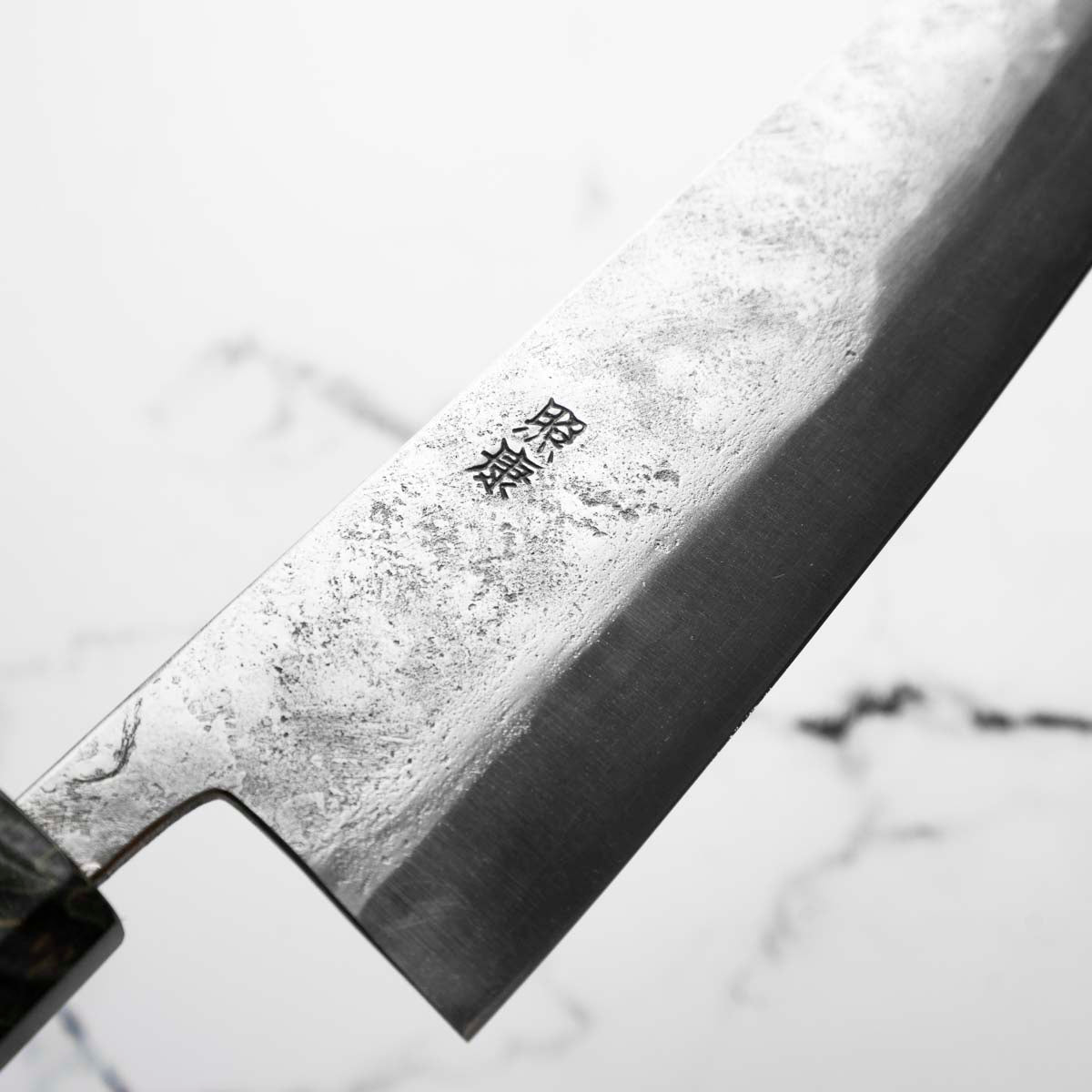 Teruyasu Fujiwara White 2 Nashiji Gyuto 210mm - Dark Maple - view 5