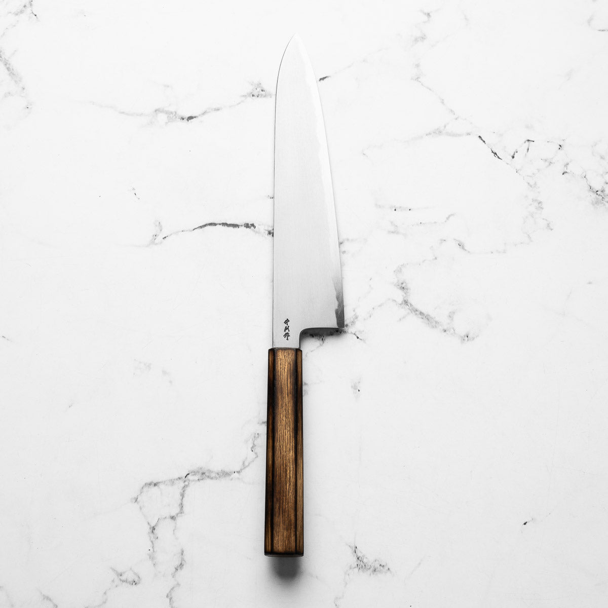 Satoshi Nakagawa x Nakamura Blue 1 Bokashi Gyuto 240mm w/Saya