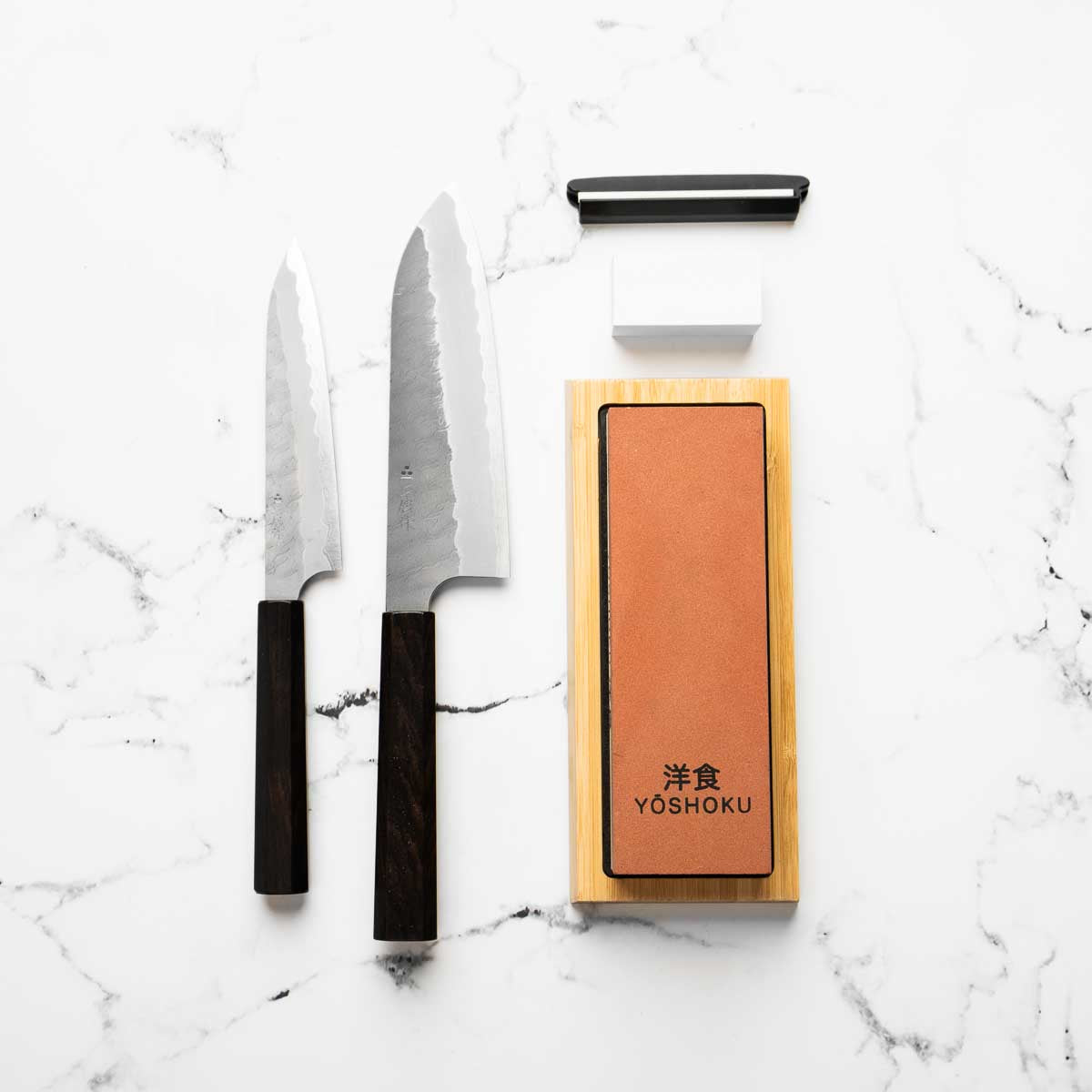 Nigara Hamono Blue Super Tsuchime - 2 Knife Set