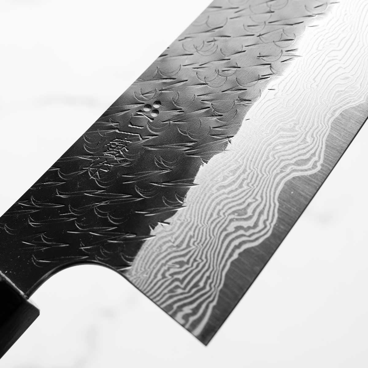 Nigara Hamono SGSTRIX Kurouchi Damascus Gyuto 210mm - Mono Ebony
