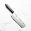 Tsunehisa Swedish Stainless Washiji Damascus Nakiri - Mono Ebony