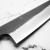 Nigara Hamono SG2 Kurouchi Tsuchime Gyuto 240mm - Ebony - view 5