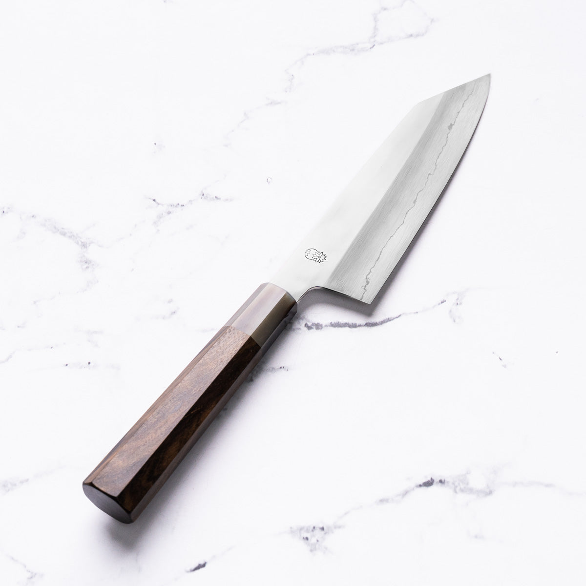 Sakai Kikumori "Choyo" Ginsan Bunka 180mm - Persimmon