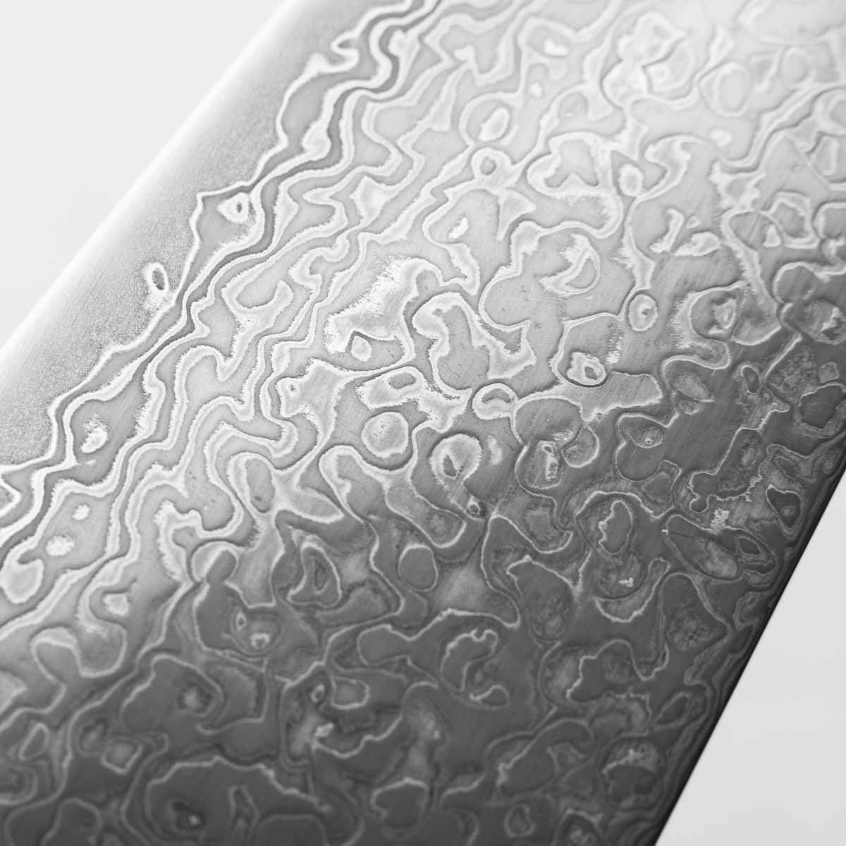 Hatsukokoro Hikari SLD Damascus Kurozome Bunka 170mm - Bubinga