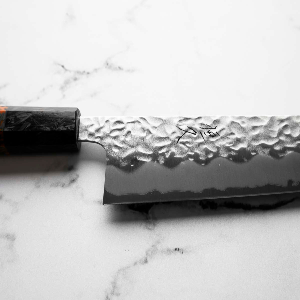 Tsunehisa White 1 SS Clad Tsuchime Gyuto 210mm - Carbon Fibre