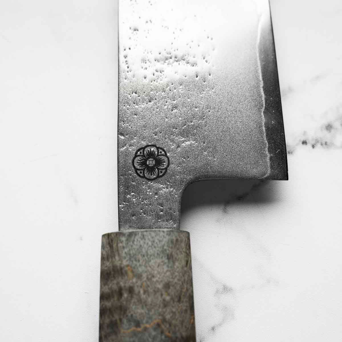 Hajimaru Migaki Nashiji Gyuto 195mm - blade detail