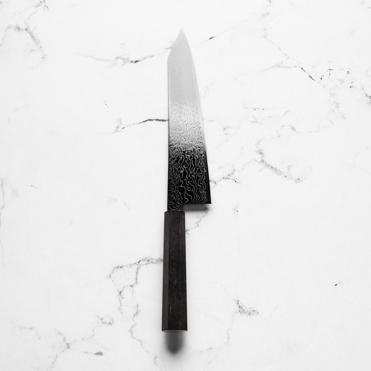 Hatsukokoro Ryuhyo SG2 Damascus Kiritsuke Gyuto 240mm - Mono Ebony