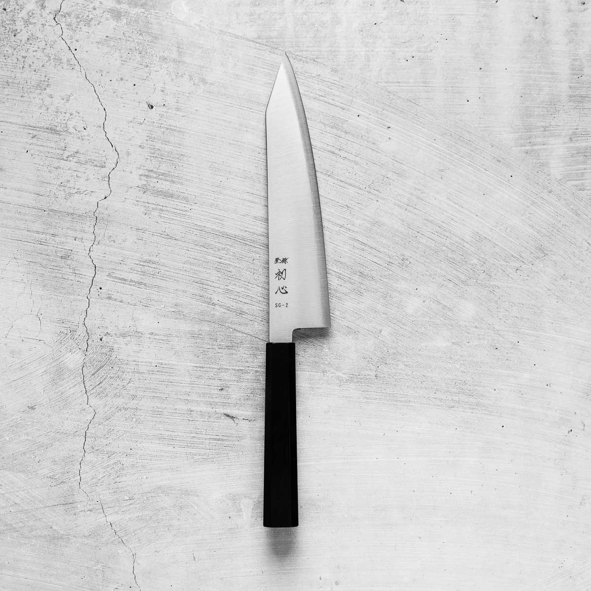 Hatsukokoro Hayabusa SG2 Kiritsuke 210mm - Mono Ebony