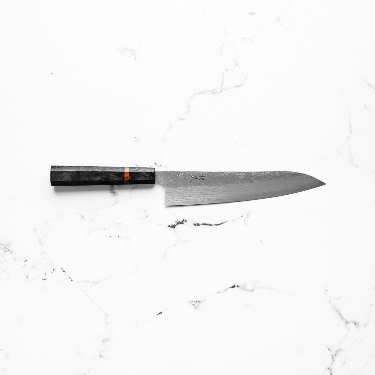 Tsunehisa Swedish Stainless Washiji Gyuto 210mm - Carbon Fibre