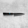 Seido "Kuro" x Tadafusa White 2 Kurouchi Petty 135mm - Ebony & Turquoise
