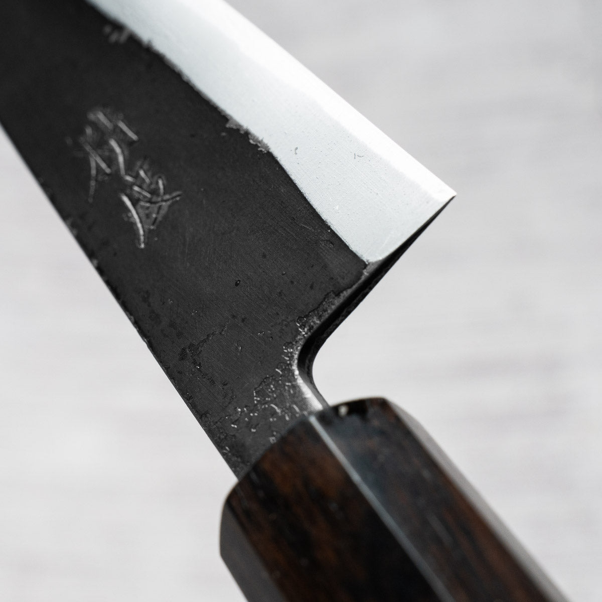 Seido "Kuro" x Tadafusa White 2 Kurouchi Petty 135mm - Ebony & Turquoise