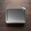 Stainless Yakumi Pan - 4 Compartments - angled view