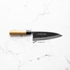 Tojiro Shirogami Tsuchime Deba 180mm - handle detail