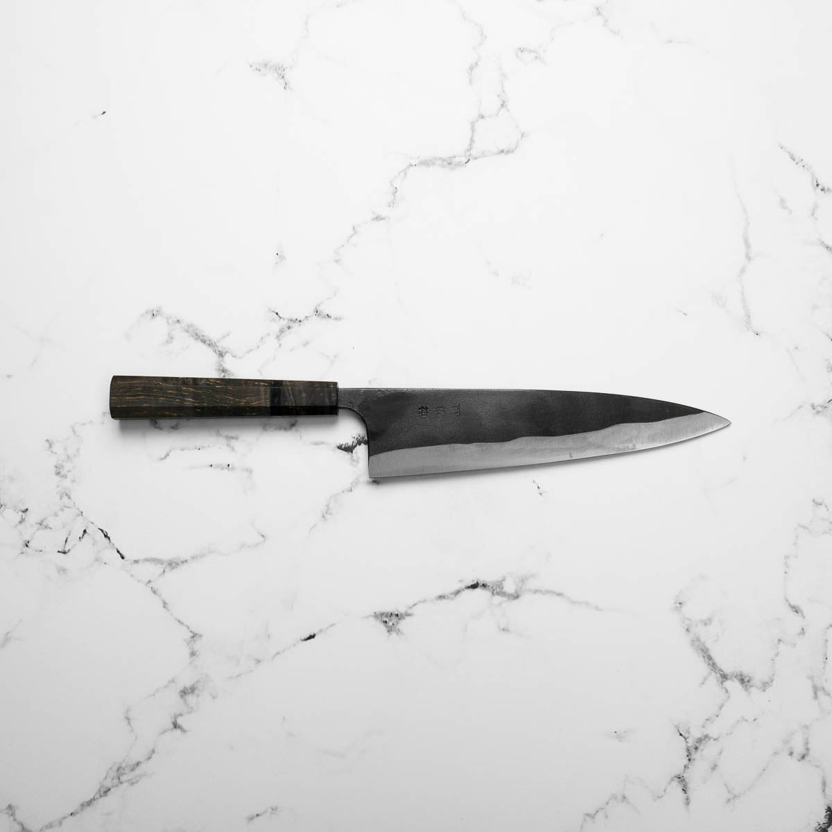 Kajibee "Seishin" White 2 Gyuto 210mm - Dark Maple