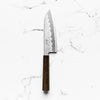 Tsunehisa White 2 Stainless Clad Tsuchime Santoku 165mm - Mono Bubinga