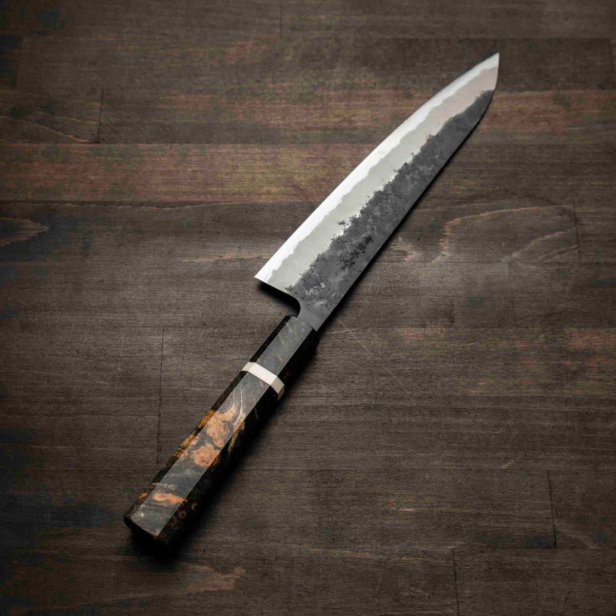 Tsunehisa Kurouchi Blue Super Nashiji Gyuto 210mm - Maple