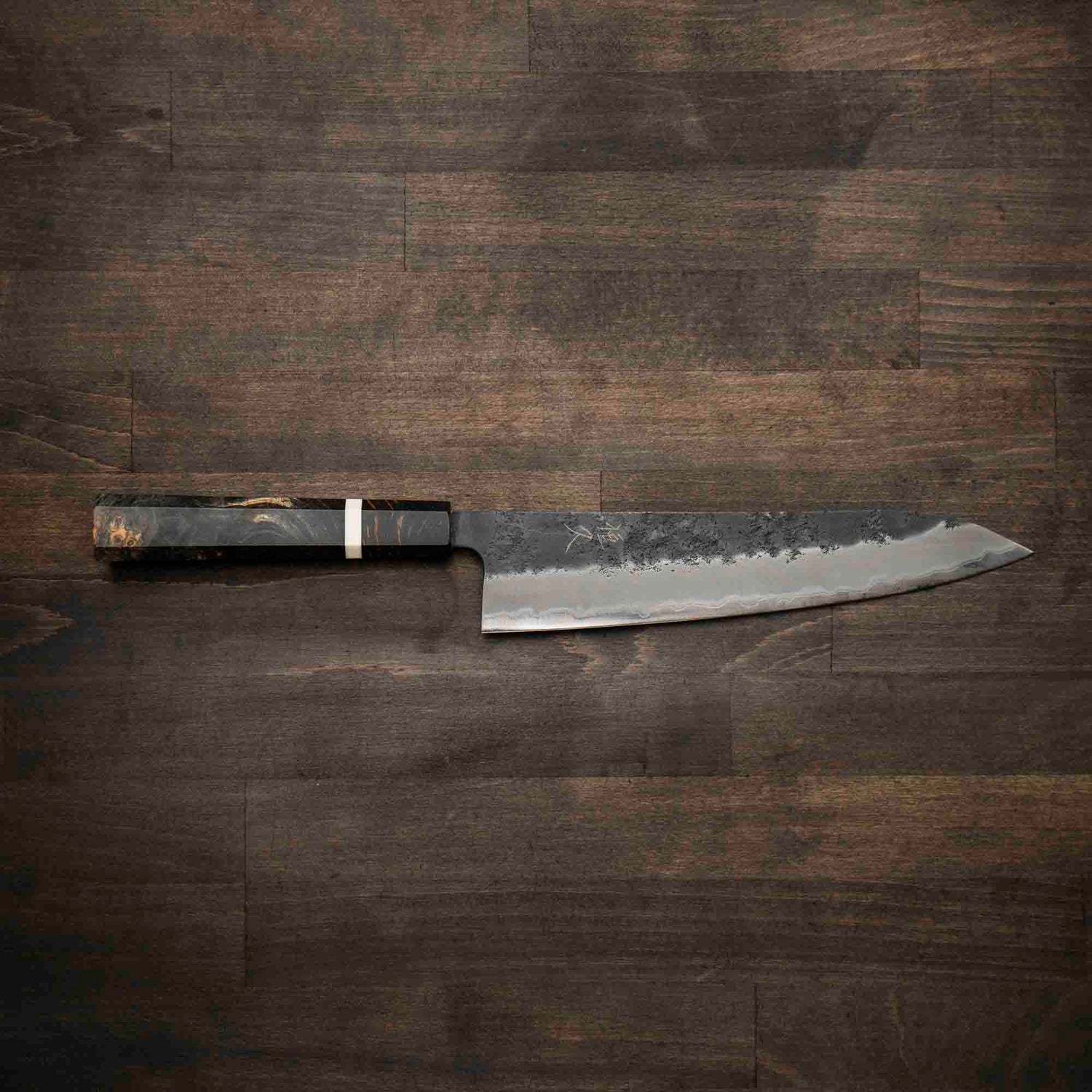 Tsunehisa Kurouchi Blue Super Nashiji Gyuto 210mm - Maple