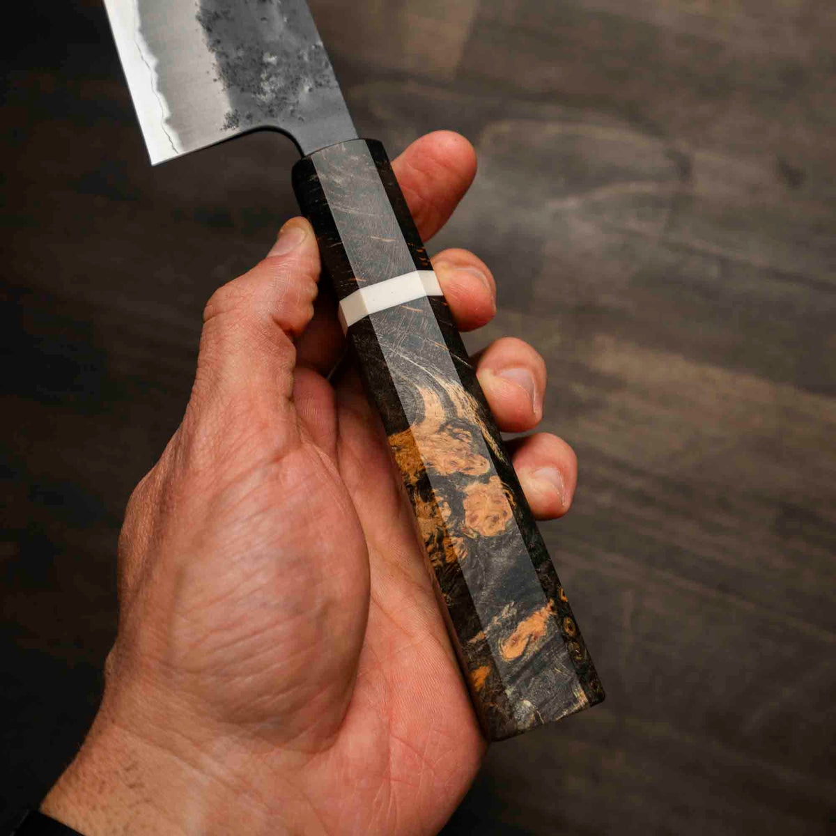 Tsunehisa Kurouchi Blue Super Nashiji Gyuto 210mm - Maple