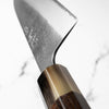 Wakui White 2 Stainless Clad Nashiji Santoku 165mm