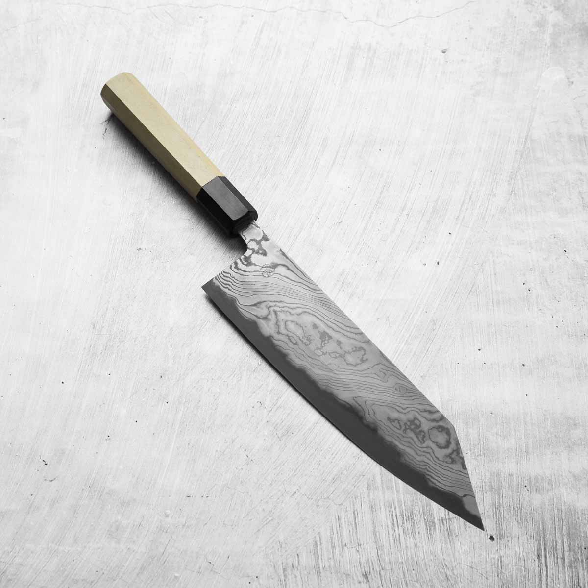 Miyazaki Kajiya Blue 2 Black Damascus Kiritsuke 210mm – Chefs Edge