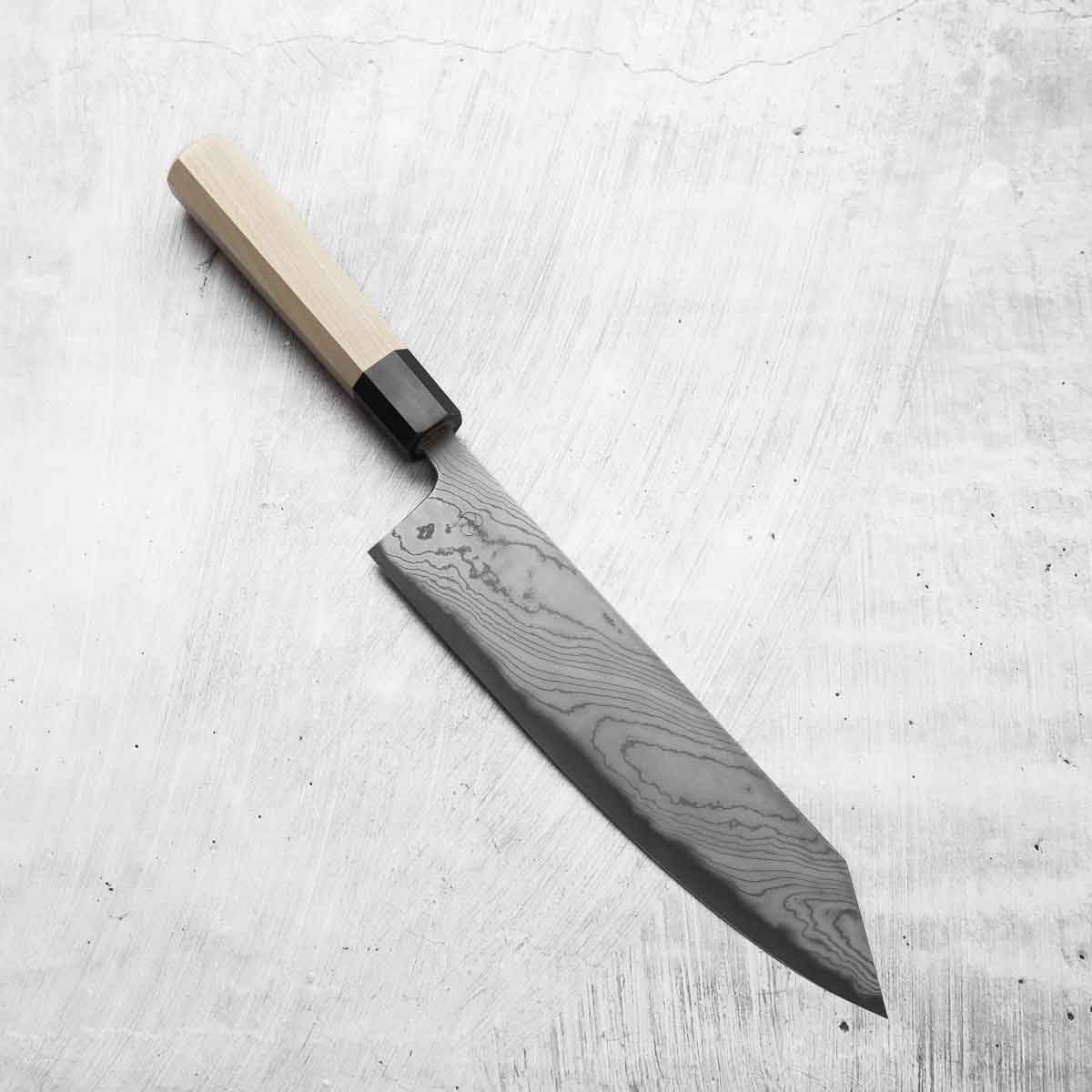 Miyazaki Kajiya Blue 2 Black Damascus Kiritsuke 240mm – Chefs Edge