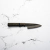 Mutsumi Hinoura Ajikataya White 2 SS Clad Paring 90mm - Dark Maple