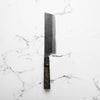 Mutsumi Hinoura Ajikataya White 2 SS Clad Nakiri 165mm - Dark Maple
