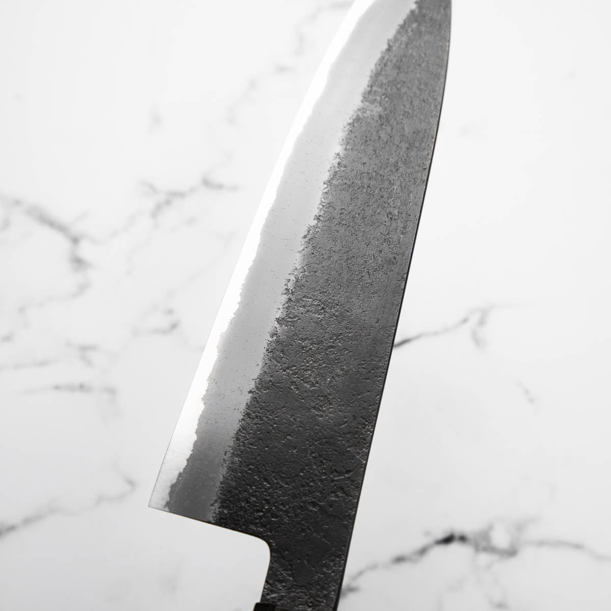 Mutsumi Hinoura Ajikataya White 2 SS Clad Gyuto 210mm - Dark Maple