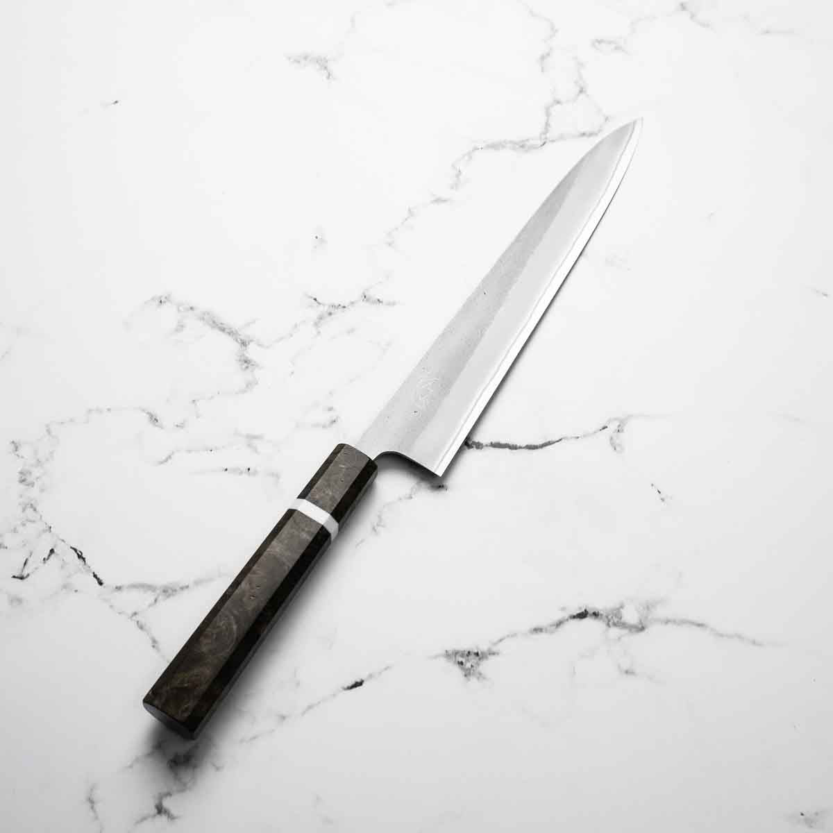 Yoshikane (Hatsukokoro) White 2 Nashiji Sujihiki 240mm
