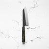 Yoshikane (Hatsukokoro) White 2 Nashiji Bunka 165mm - Dark Maple - blade detail