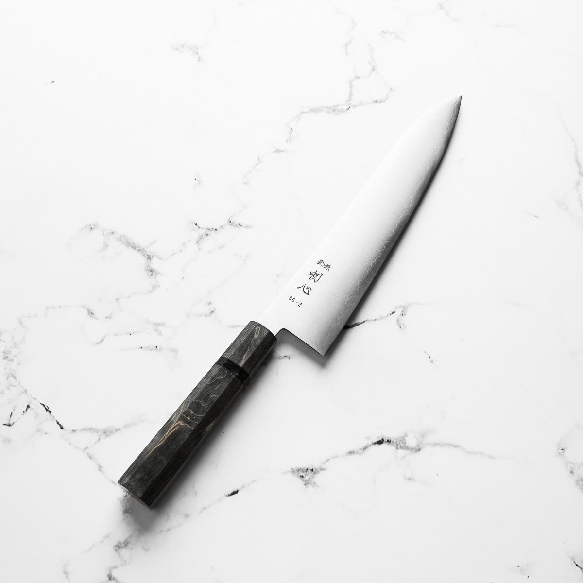 Hatsukokoro Hayabusa SG2 3 Layer Gyuto 240mm - Dark Maple