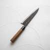 Shiro Kamo Blue Super SS Clad Kurouchi Gyuto 240mm