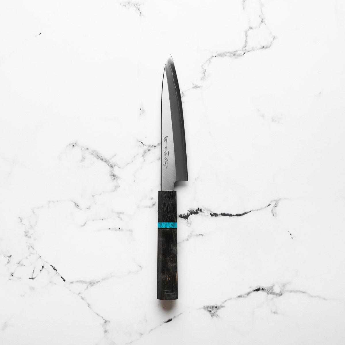 Satoshi Nakagawa Ginsan Migaki Petty 150mm - Maple Turquoise