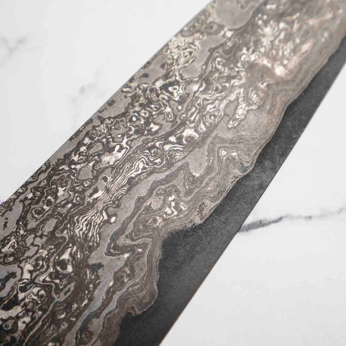 Hiromune Takaba Shirogami Damascus Gyuto 240mm