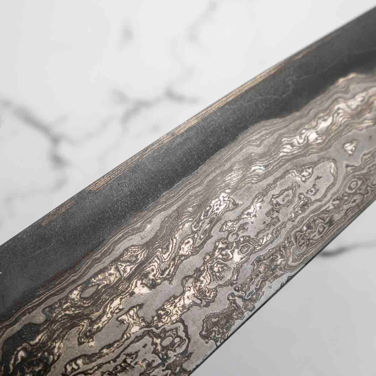 Hiromune Takaba Shirogami Damascus Gyuto 240mm