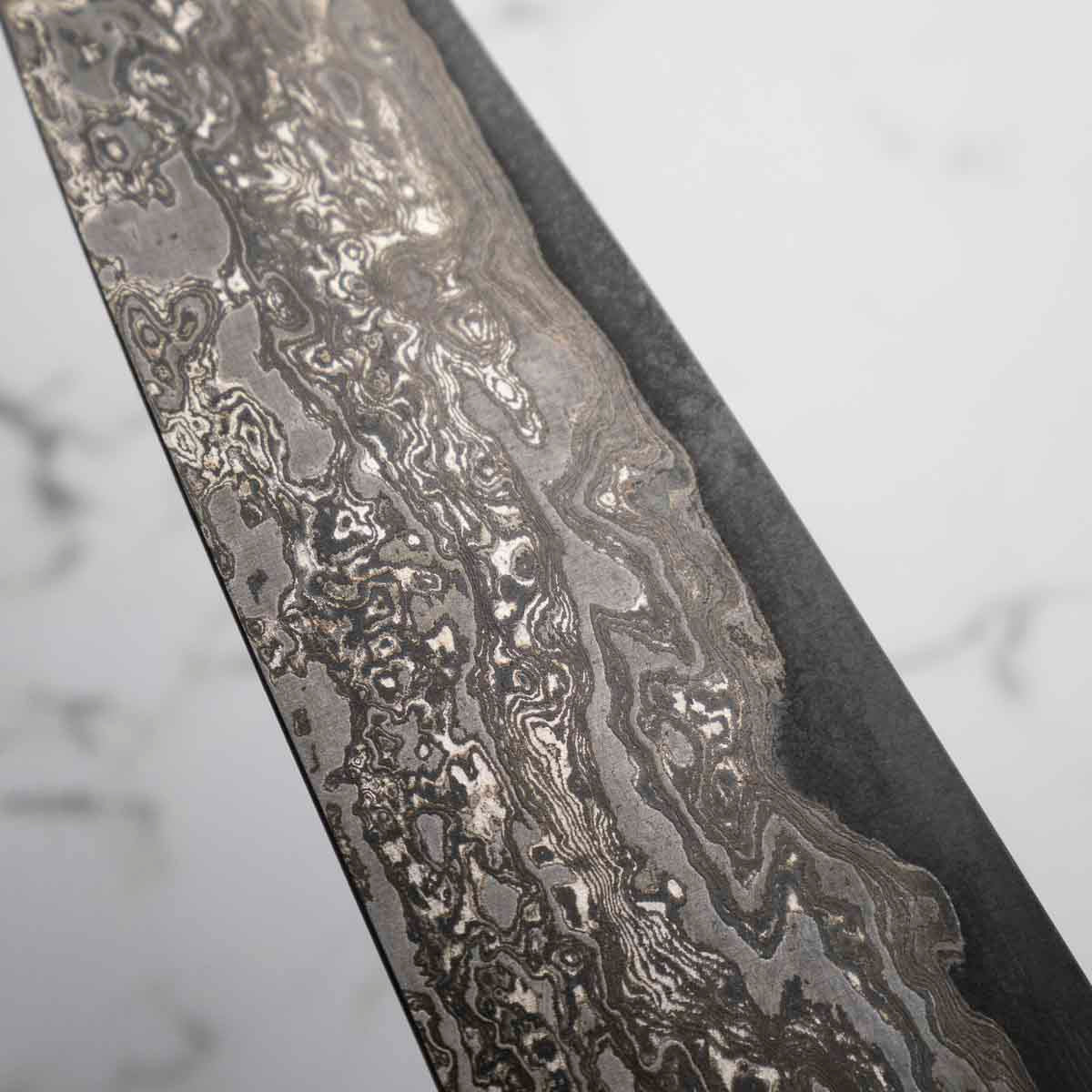 Hiromune Takaba Shirogami Damascus Gyuto 240mm