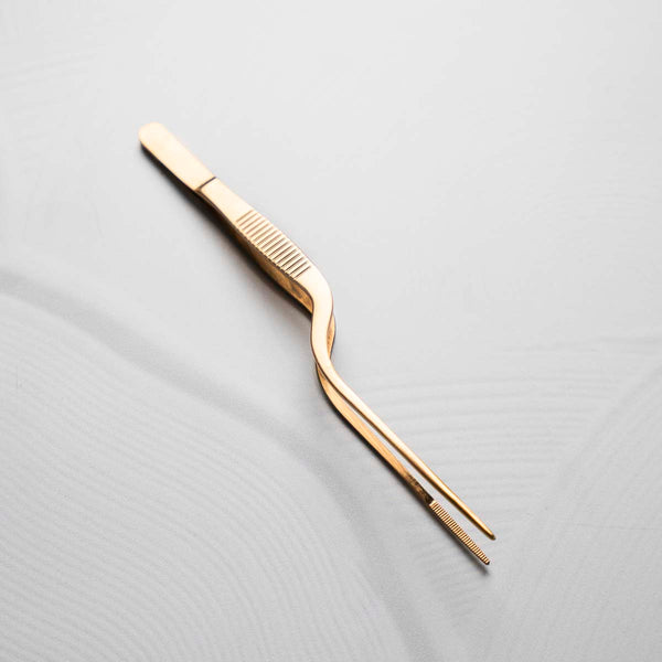 Offset Plating Tweezer 15cm - Copper