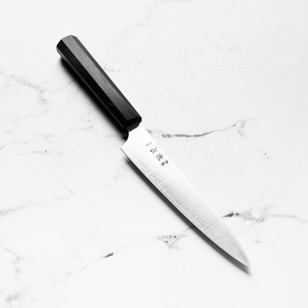 Hatsukokoro Hayabusa Blue Super Petty 150mm - Mono Ebony