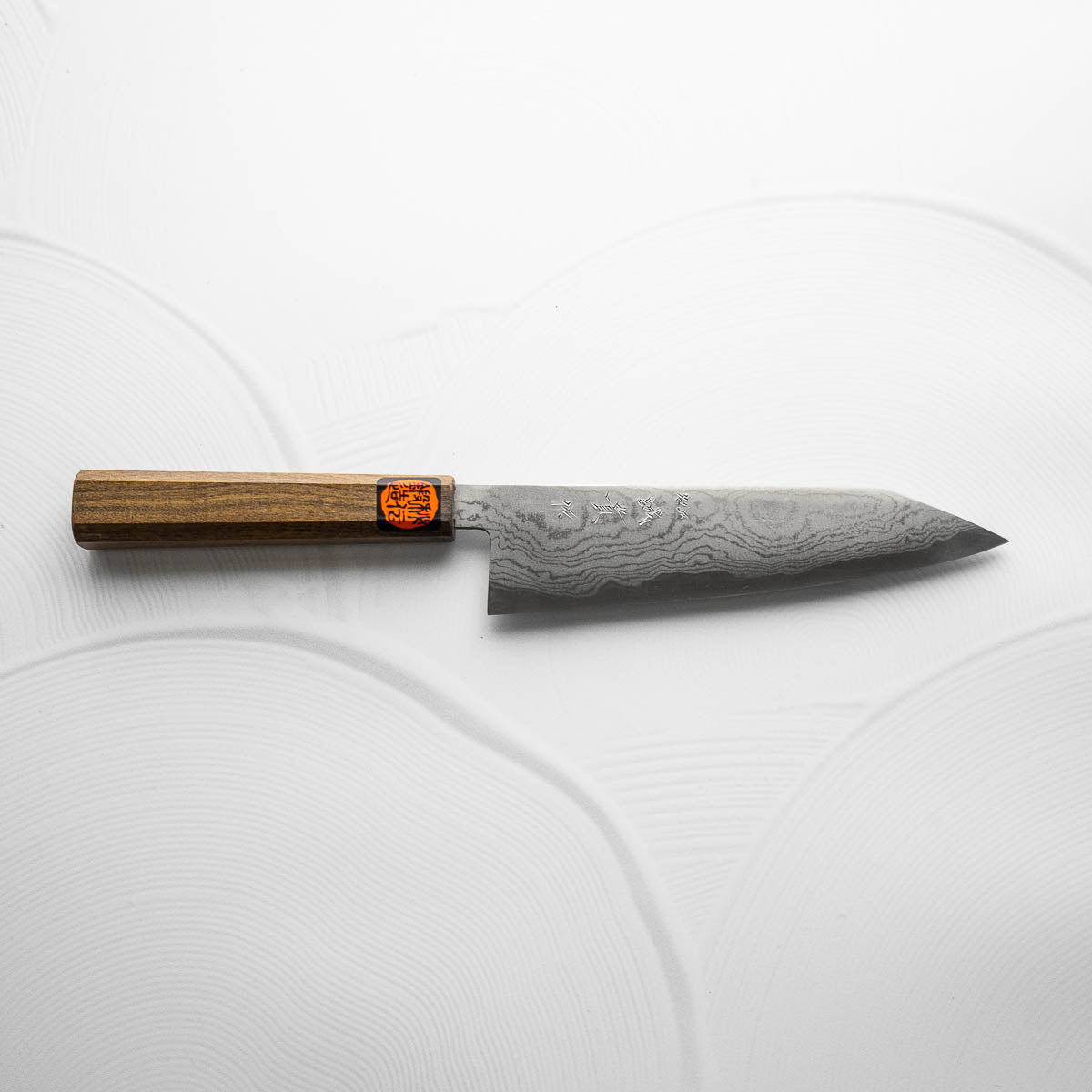 Shigeki Tanaka Blue 2 Damascus Bunka 180mm