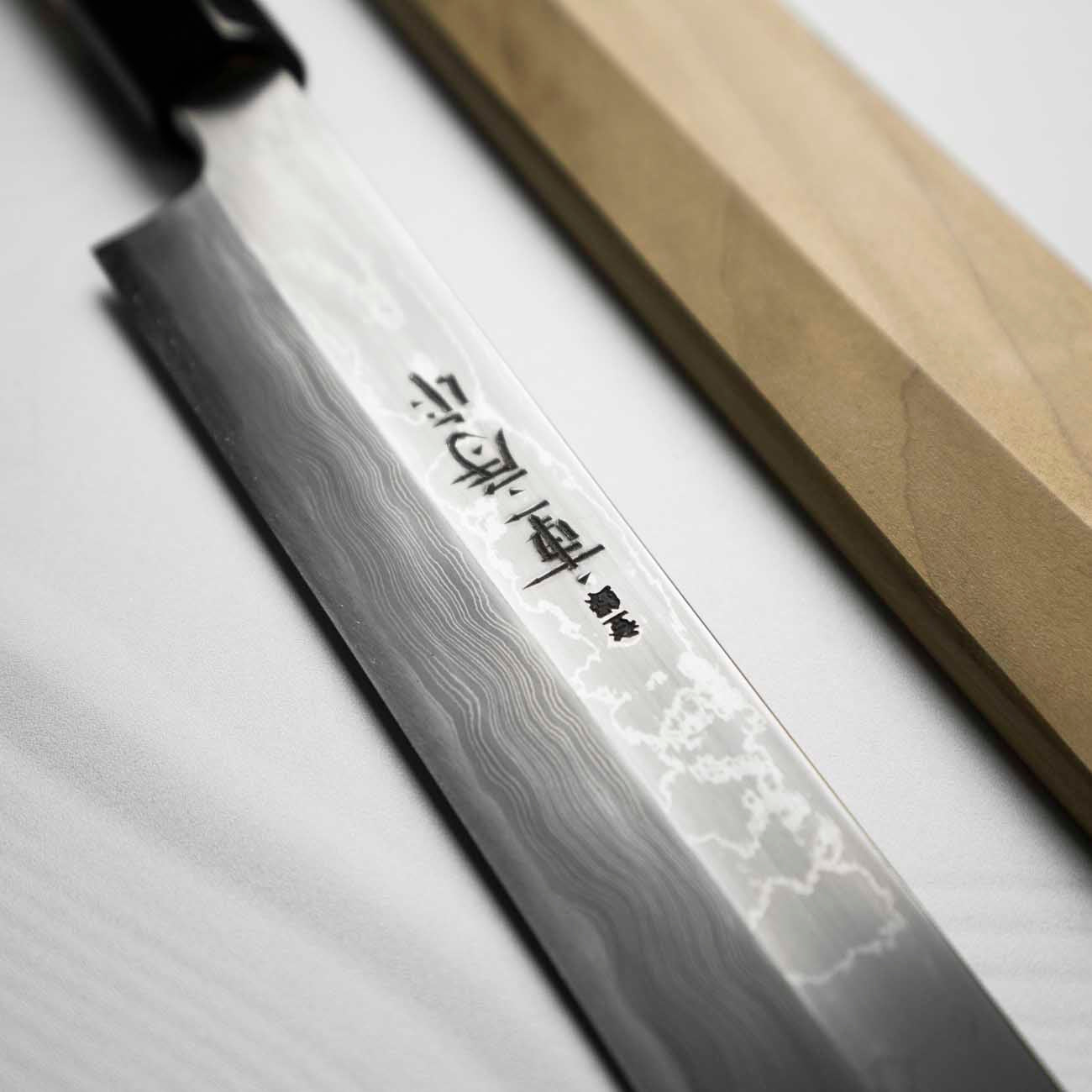 重房　柳刃包丁　尺　Shigefusa Yanagiba Shigefusa Kitaeji Yanagiba 300mm - w/Saya – Chef's Edge