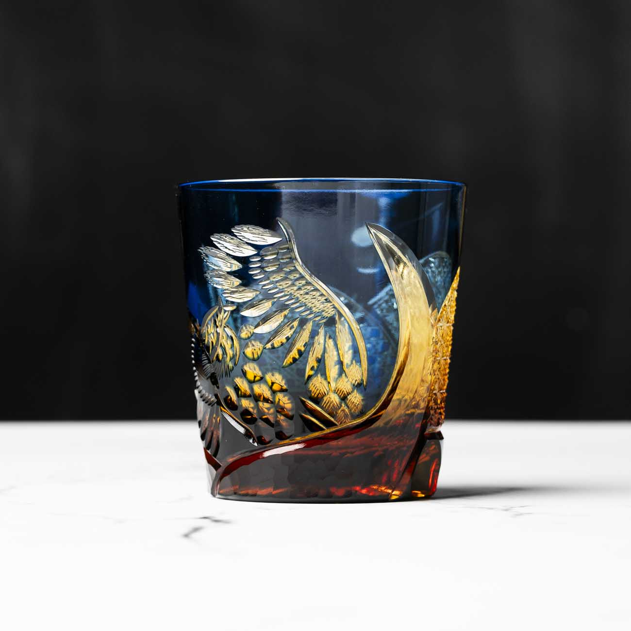 Kiyohide Glass Kobo Rock Glass Seiken Azure