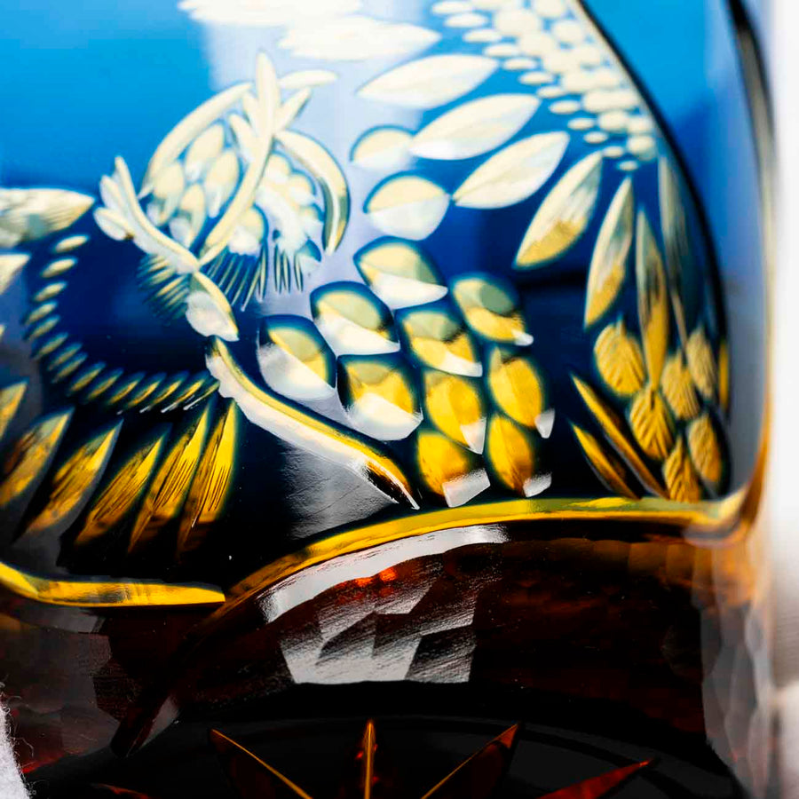 Kiyohide Glass Kobo Rock Glass Seiken Azure