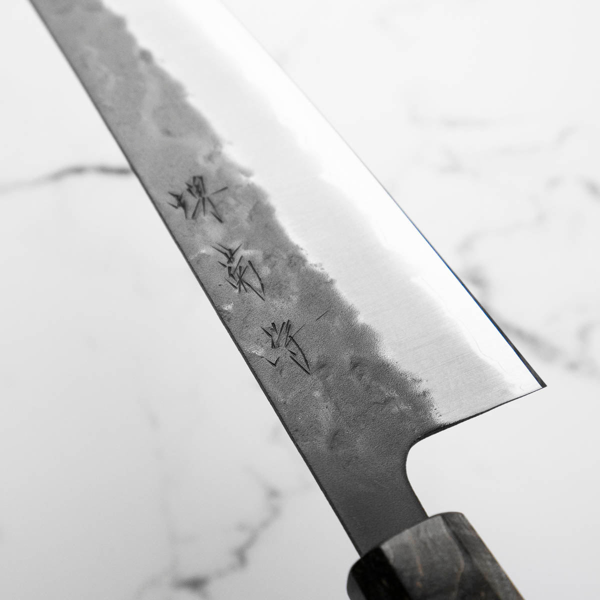 Sakai Kikumori Blue Super Gyuto 240mm - Dark Maple